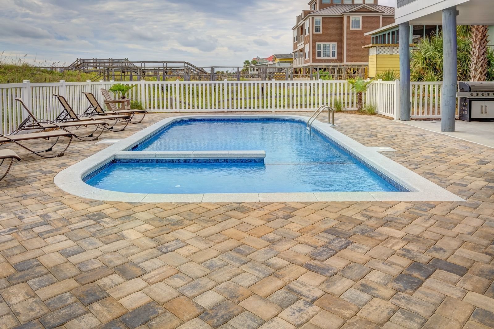 Clean backyard pool in Fort Myers